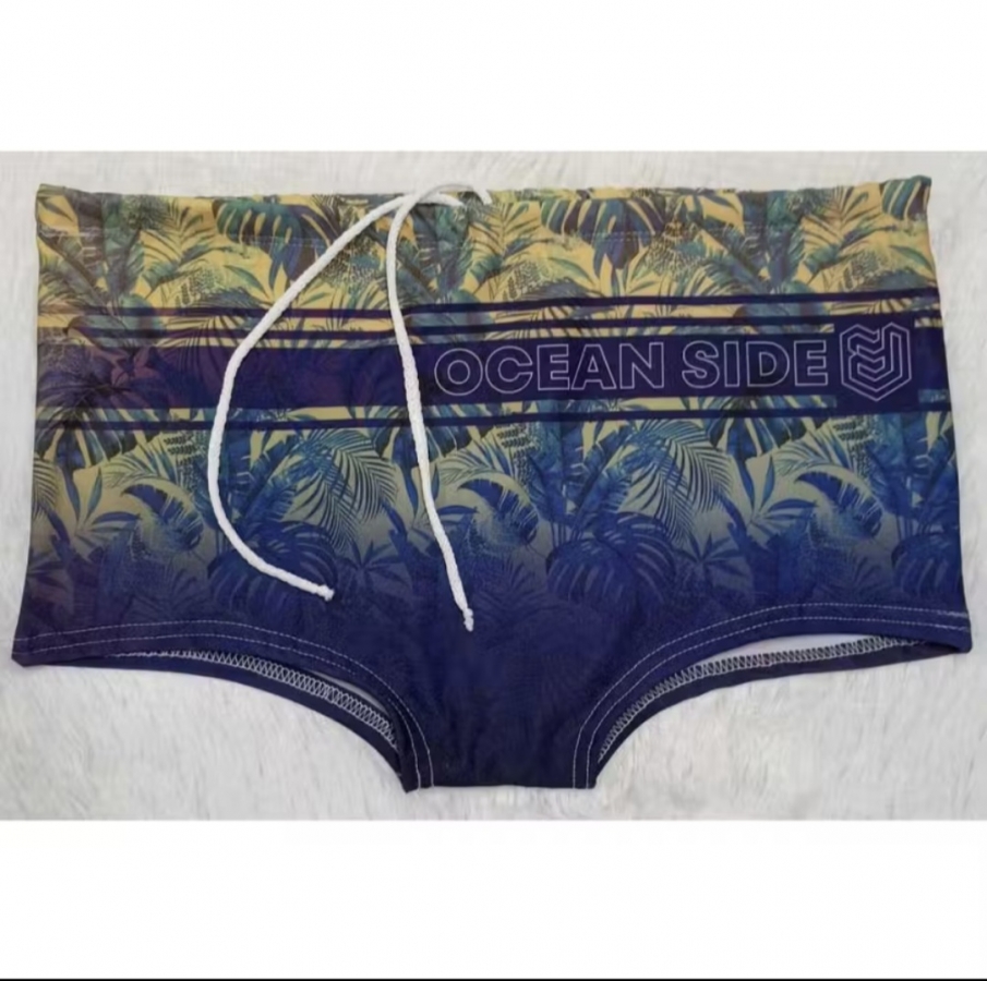 Sunga box moda praia masculina tropical